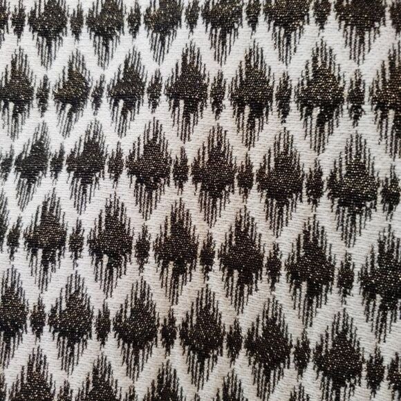 LOFT A-Line Metallic Mini Skirt Lined Brown/Cream Women's Size 10 - Picture 2 of 12